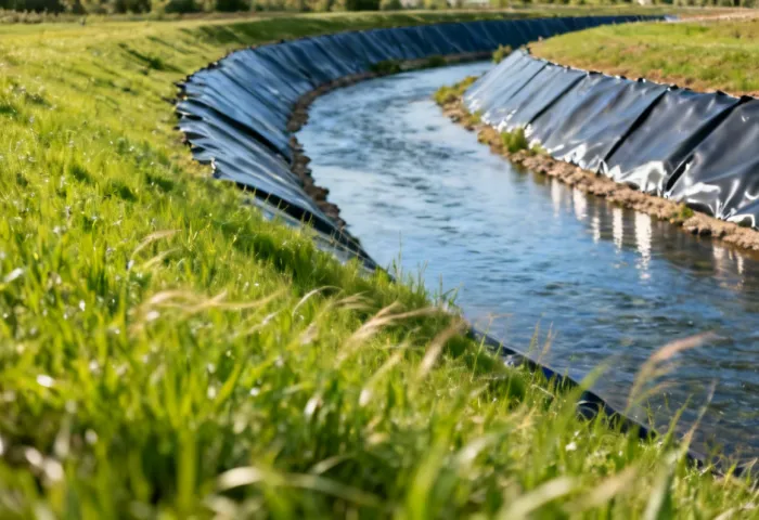 Sustainable water containment with geomembrane